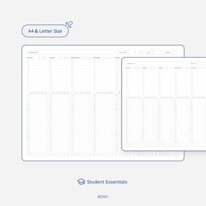 May include: A printable weekly planner and daily planner in A4 and letter size. The planner has sections for "Weekly Goals", "To Do", "Notes", and "Tasks".