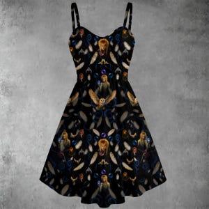 As the World Falls Down Dress – Labyrinth-Inspired Kaleidoscope Goblin Queen Fashion Parody Fanmade Merch