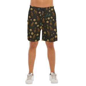 The White Lotus Inspired All-Over Print Men's Beach Shorts