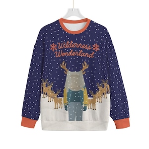 Antler Queen Holiday Christmas Sweatshirt inspiriert von Yellowjackets Parody