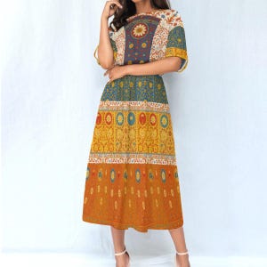 Let's Fun! All Over Print Fashion Dress Inspired by The White Lotus Italy