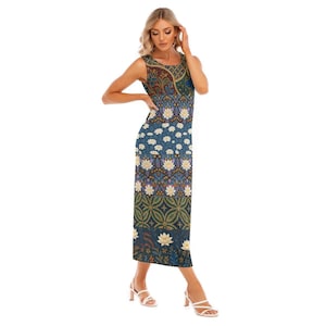 Designer All-Over Print Tank Dress inspired by The White Lotus