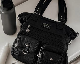 Bolso de estilo vintage Y2K con correa ajustable para el hombro - Bandolera - Bolso hobo - Bolso tote - Piel sintética - JENNA - Core