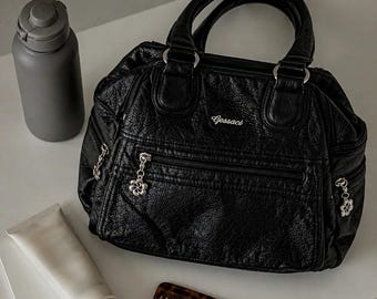 Bolso de mano estilo vintage Y2K con correa ajustable para el hombro - Bandolera - Bolso hobo - Bolso tote - Piel sintética - JULIETTE - Core
