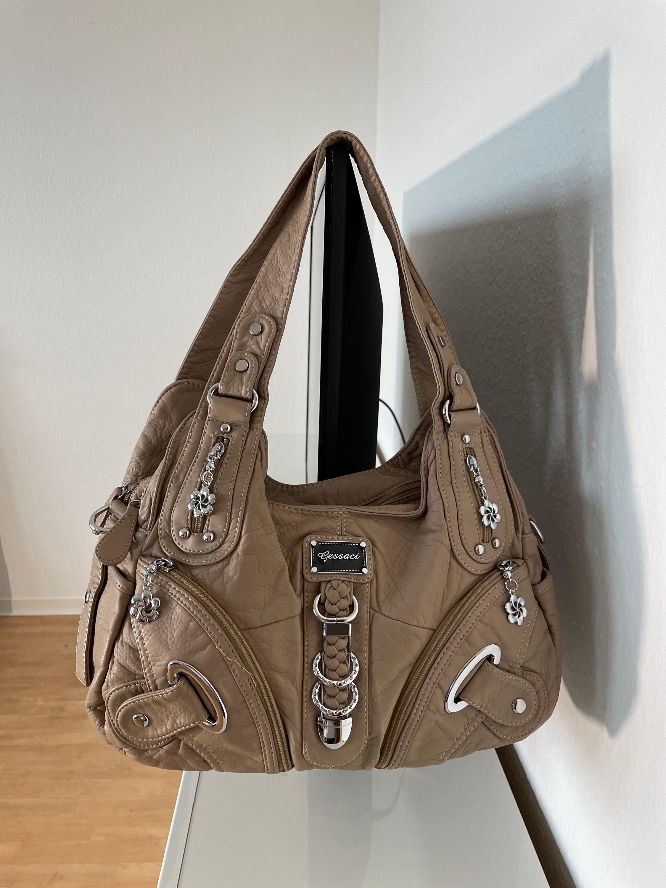 Y2K Vintage Style Handbag With Detachable Shoulder Strap