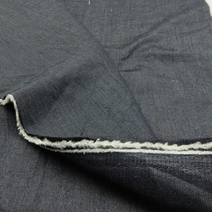 Lightweight Denim Cotton Fabric – Soft Thin Chambray Look Material for Shirts, Dresses, Crafts & Home Projects | 150 cm Width (59 in)