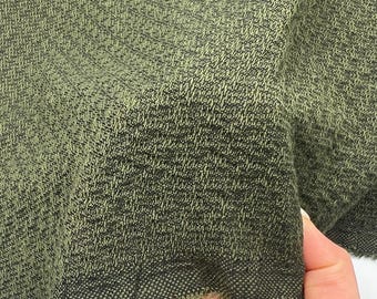Crinkle Fabric Green Seasonal Soft Textured Woven Crinkle Fabric for Dresses Blouses Garments Dressmaking Durable Wrinkled Texture