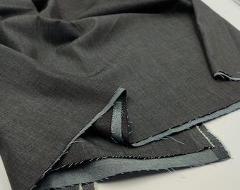 Stretch Black Denim Fabric by the Yard – Flexible Cotton Jean Material for Pants, Jackets, Skirts, DIY Sewing | 59x39 in (150x100 cm)