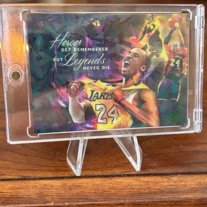 Carte hommage à Kobe Bryant, glace fissurée (en une seule touche)