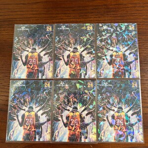 Cartes hommages à Kobe Bryant Cracked Ice (6 cartes)