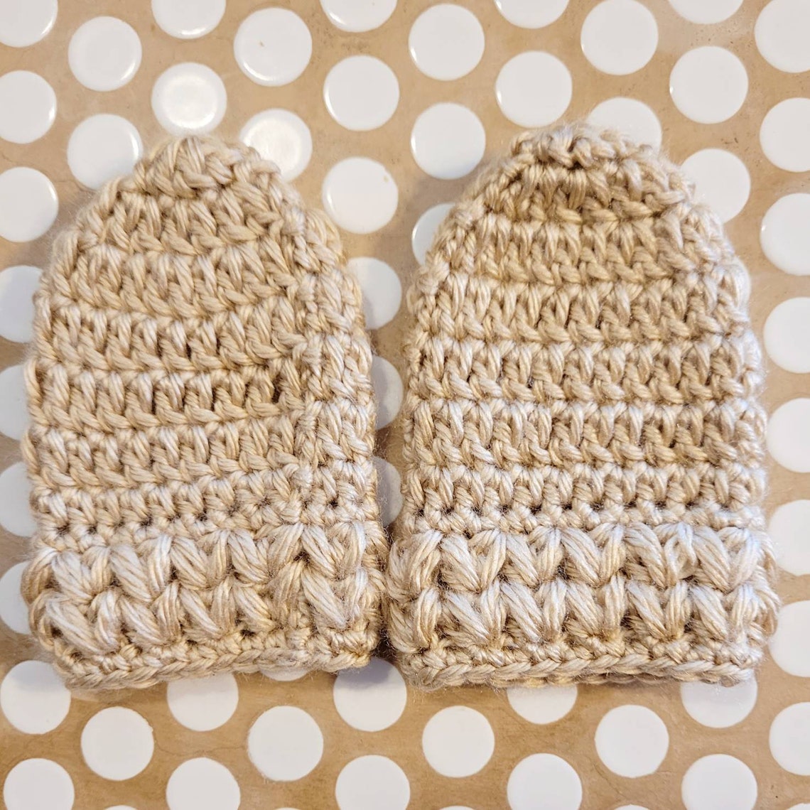 Baby Hat and Mittens Set 03 Month Crochet READY TO SHIP Etsy