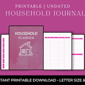 Digital Household Planner, Family Planner, Family Calendar, Family Chore List, Household Budget, Household Management, Goodnotes iPadplanner
