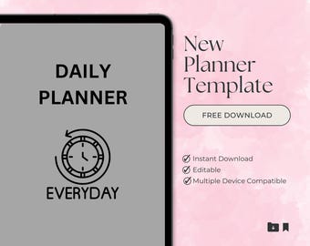 Afdrukbare dagelijkse planner: sjabloon voor tijdblokkering (pdf)
