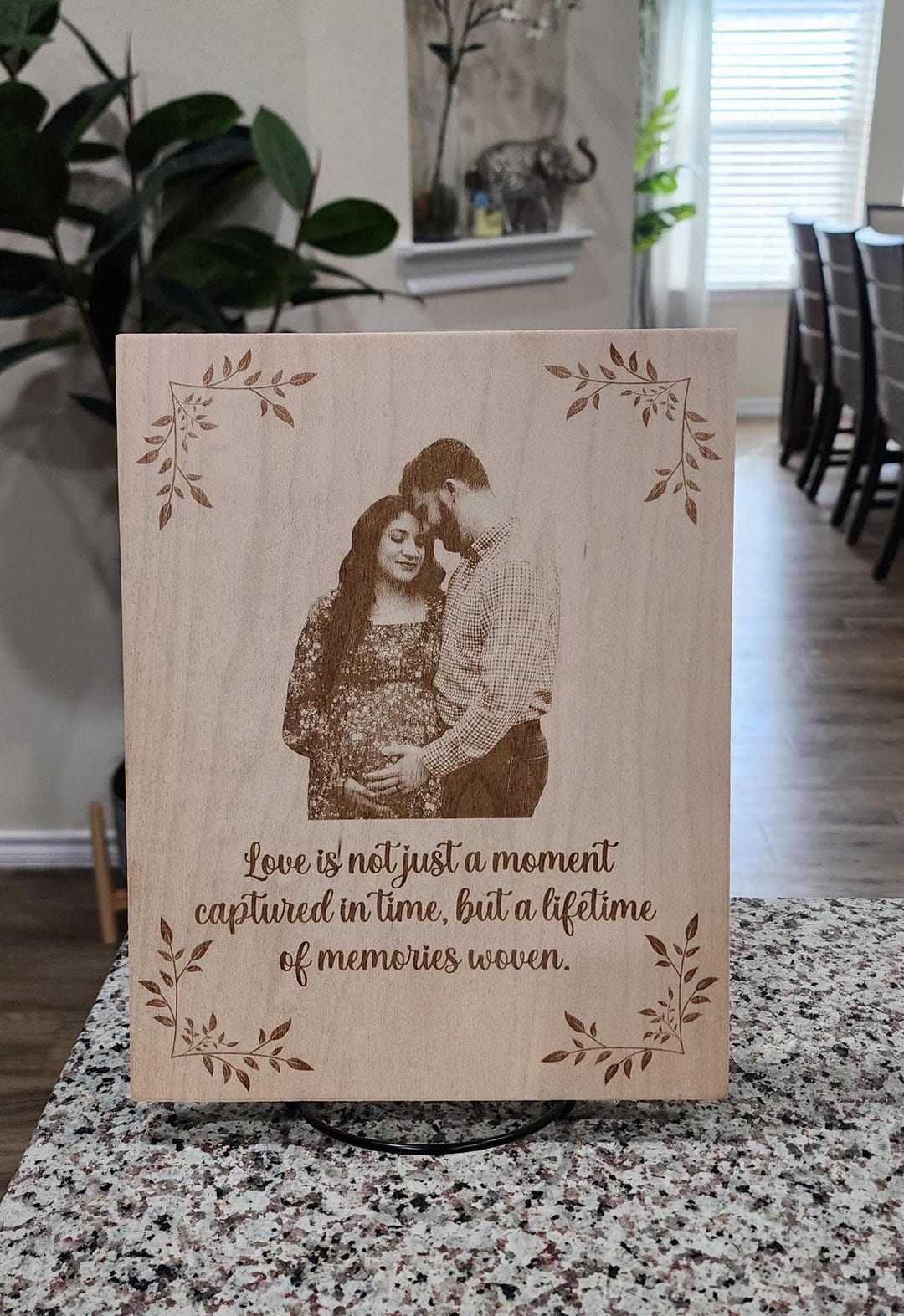 Custom Engraved Maple Wood Photo Plaque – Personalized Gift - Etsy