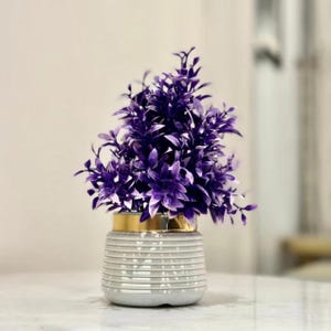 Miniature Tree planter for Home and Office Decor Purple Color