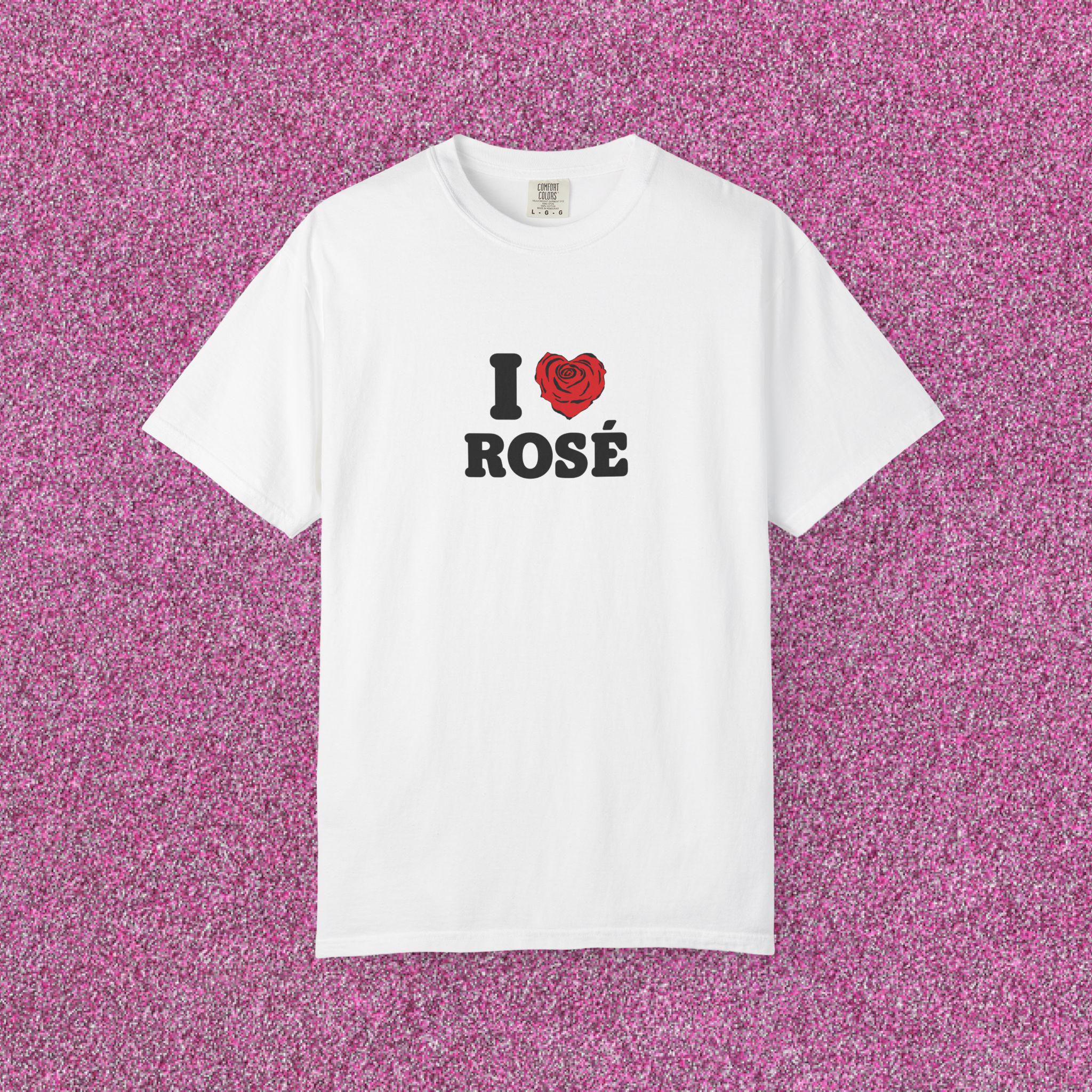 BLACKPINK Rose Tシャツ 水色 rosie ROSE BLACKPINK Short Sleeve T-Shirt: Photo | AREA-23