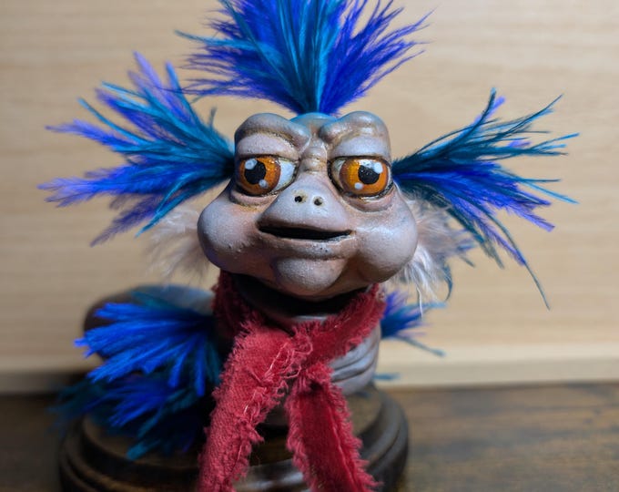 Ello Worm from the Labyrinth- 6" x 6"