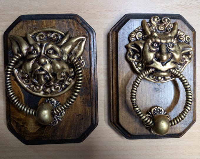 Labyrinth Door Knockers- pair 5" x 7"