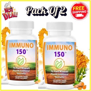 2 Pack IMMUNO 150 Capsules The Ultimate Multivitamin Handmade