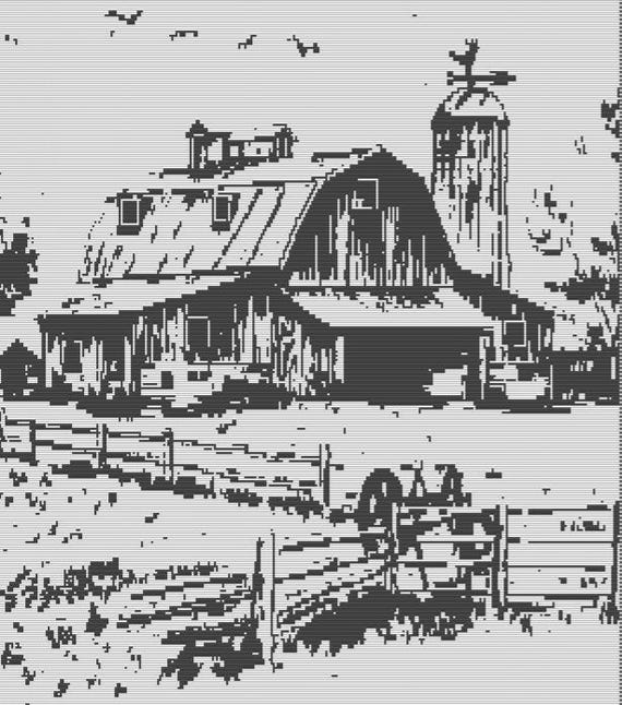 This Old Barn mosaic overlay pattern