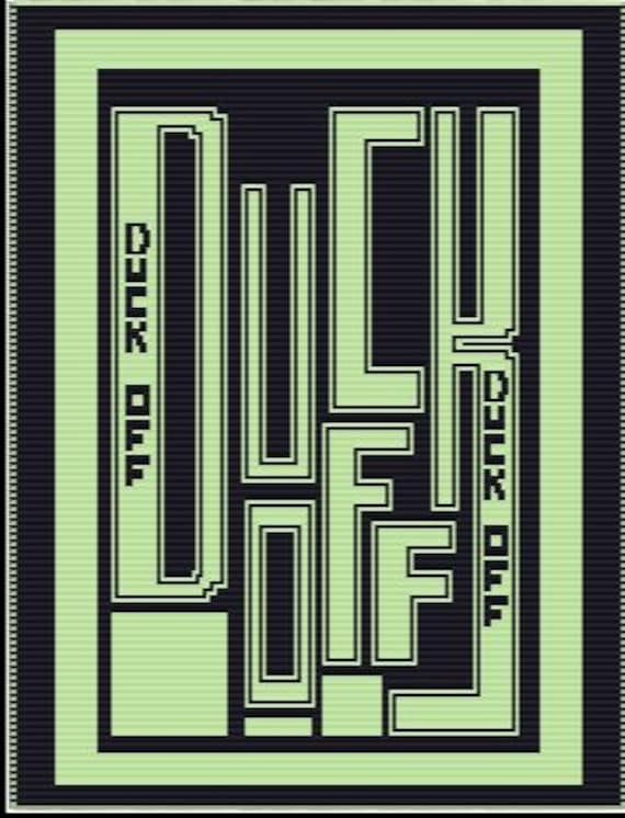 Duck Off Mosaic Overlay Crochet Pattern (PDF Pattern)