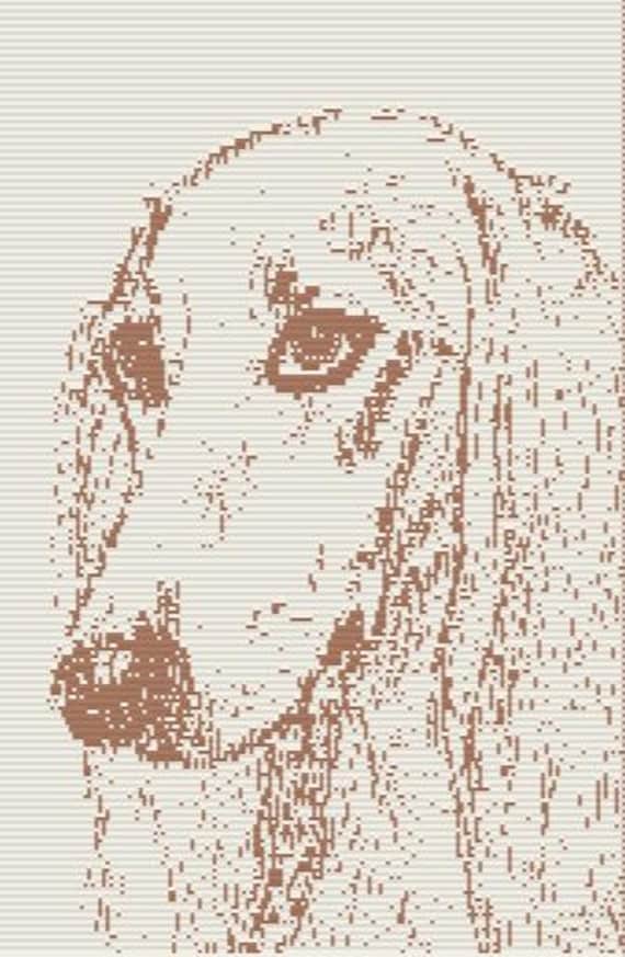 Saluki Mosaic Overlay Crochet Pattern, Throw Blanket