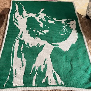 Dane Crochet Blanket Pattern: Mosaic Overlay Throw Afghan
