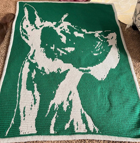 Dane Crochet Blanket Pattern: Mosaic Overlay Throw Afghan