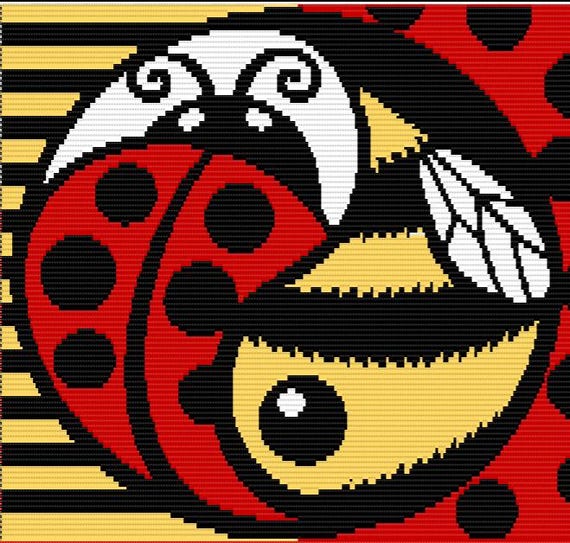 Mosaic Overlay, Yin Yang Bugs