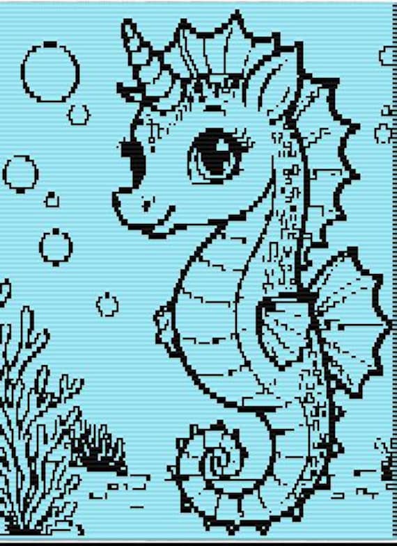 Sea Unicorn Throw