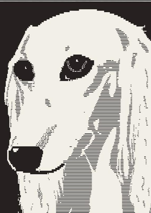 Saluki Mosaic Overlay Crochet Pattern, Throw Blanket