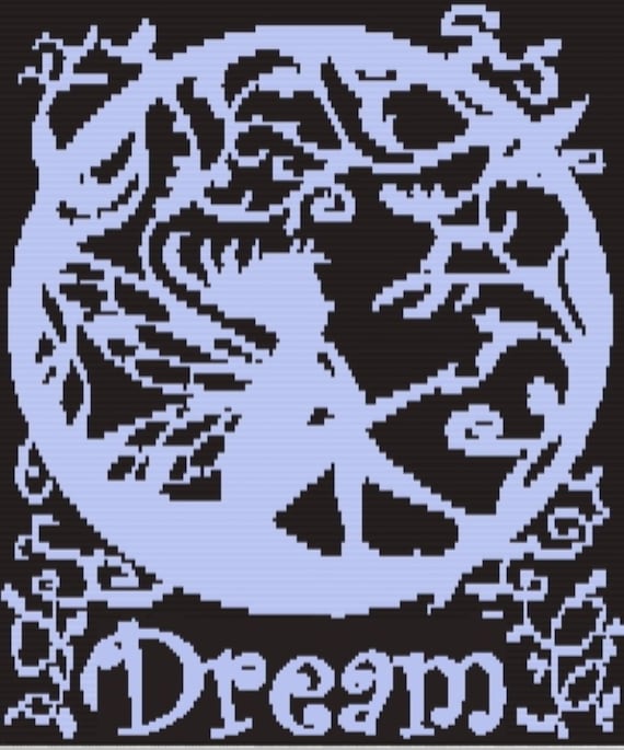 Fairy Dream, Mosaic overlay, crochet pattern, throw blanket