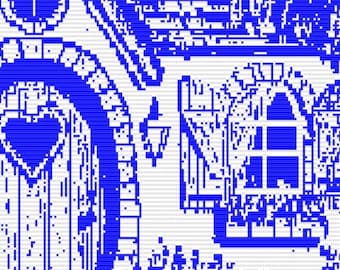 Fairy Cottage, Mosaic Overlay, Crochet Pattern