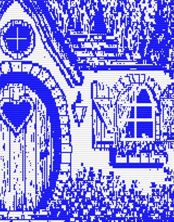 Fairy Cottage, Mosaic Overlay, Crochet Pattern