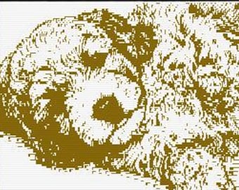 Sweet Pup, Mosaic Overlay Blanket Pattern