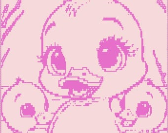 Duckies, Mosaic Overlay Pattern, Baby Blanket