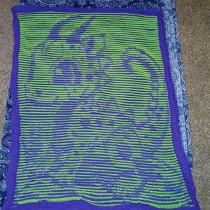 Tiny Terror Baby Dragon • Mosaic Overlay Crochet Blanket Pattern • Fantasy Nursery Gift • Easy PDF Chart image 6