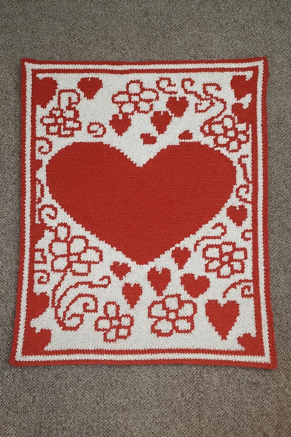 Hearts and Flowers Mosaic Overlay Patten