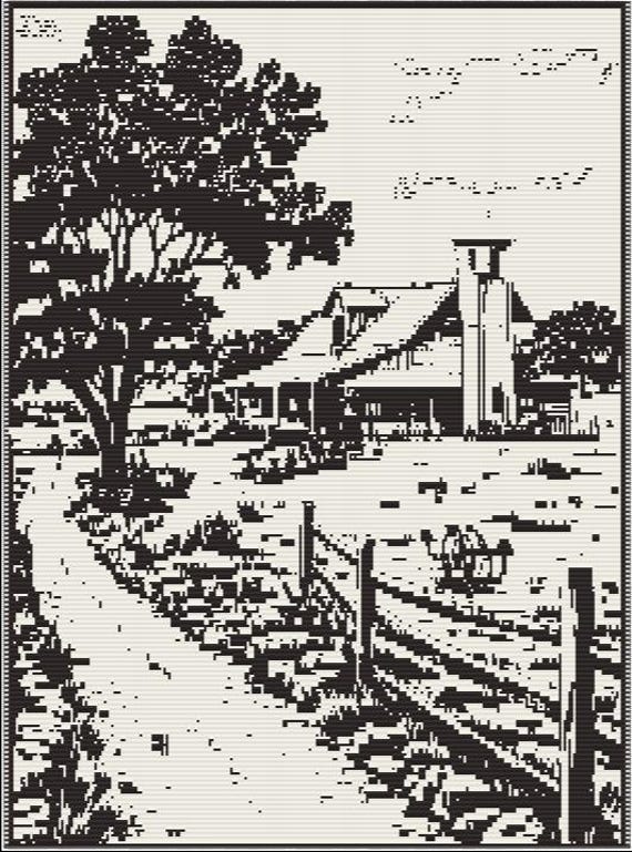 Country Lane Mosaic overlay pattern