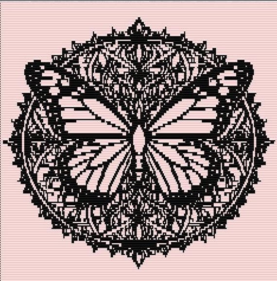 Mosaic Butterfly Throw