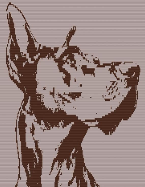 Great Dane Mosaic Overlay Crochet Pattern (Throw Blanket)