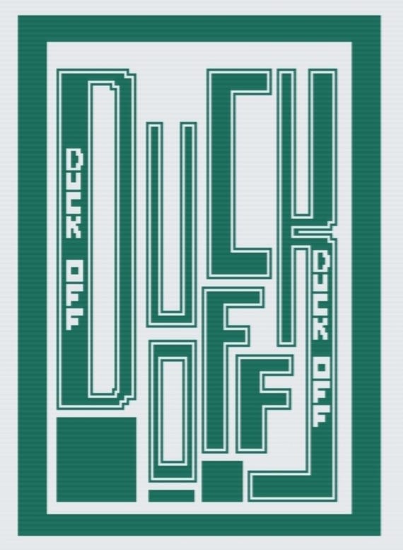 Duck Off Mosaic Overlay Crochet Pattern (PDF Pattern)