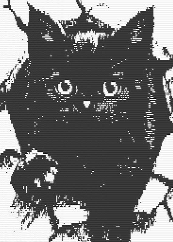 I AM Kitten Mosaic Overlay Pattern