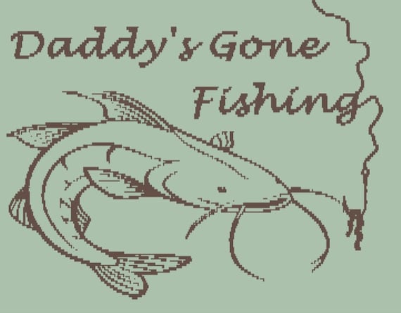 Daddy's Gone Fishing, Mosaic Overlay, Crochet Pattern