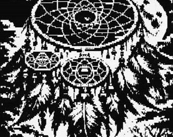 Dream Catcher Mosaic Overlay Crochet Pattern