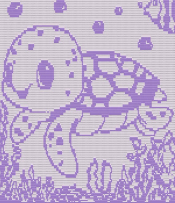 Baby Sea Turtle, Mosaic Overlay Pattern, baby blanket