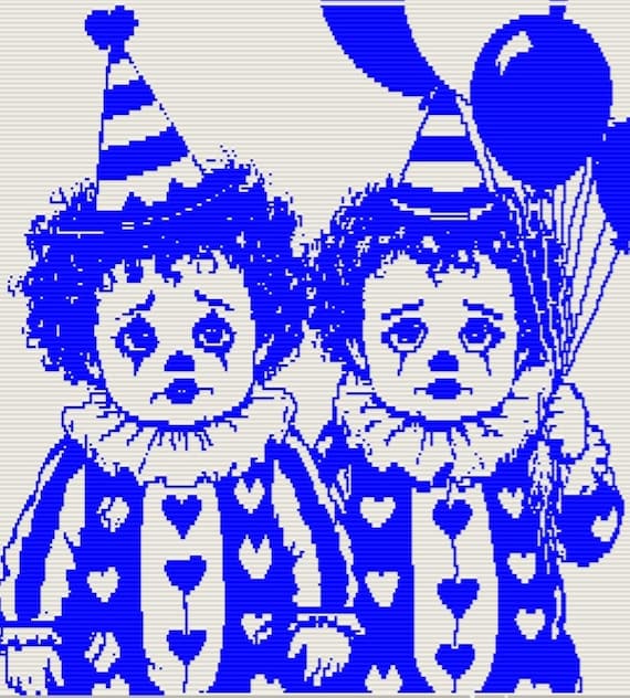 Tears of Baby Clowns,  Mosaic Overlay Pattern