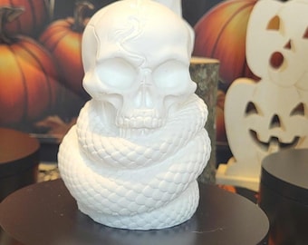 Skull and snake DIYl figuire