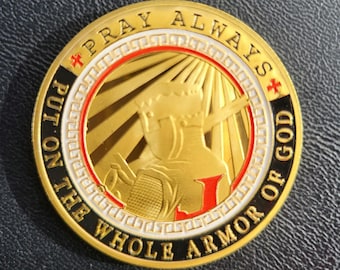 Christian Coin Challenge: Armor Of God, Pray Always