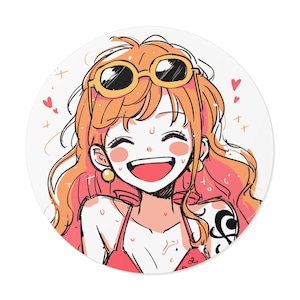 Nami One Piece Sticker: Water-Resistant Anime Decal
